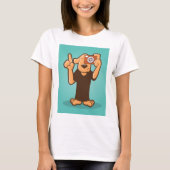 Hond met camera t-shirt (Voorkant)