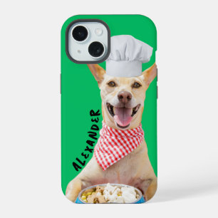 Hond met Chef Pet, Schattige Foodie Design iPhone 15 Hoesje
