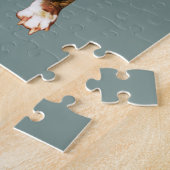 hond met dubbele blootstelling legpuzzel (Zijkant)