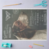  hond met ephemera-debetpapier tissuepapier (Craft)
