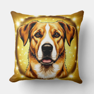 Hond met Glitters Huisdier Liefhebber Huis Decorat Kussen