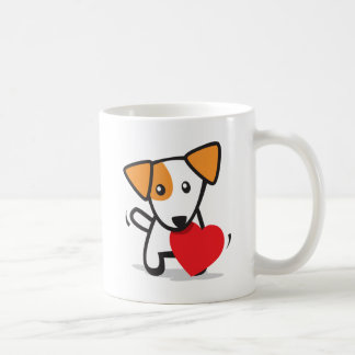 Hond met hart koffiemok