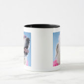 Hond met hartvormige klassen en tu-tu mok (Midden)