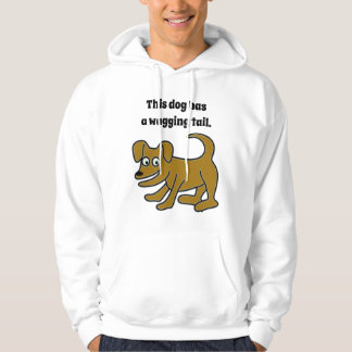 Hond met kwispelende staart hoodie
