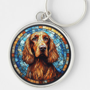 Hond met levendige details sleutelhanger