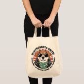 Hond met tekst Dogtroverts verenigen! Tote Bag (Voorkant (product))
