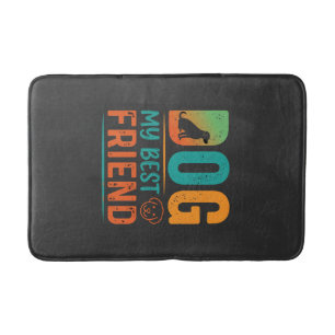 Hond Mijn Beste Vriend Retro Design Badmat