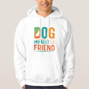 Hond Mijn Beste Vriend Retro Design Hoodie