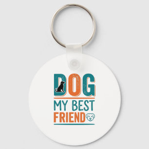 Hond Mijn Beste Vriend Vintage Hond Liefhebber Shi Sleutelhanger