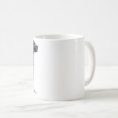 Hond mode liefhebber mok (Voorkant rechts)