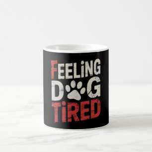 Hond Moe Gevoel Grappig Retro Vintage Koffiemok