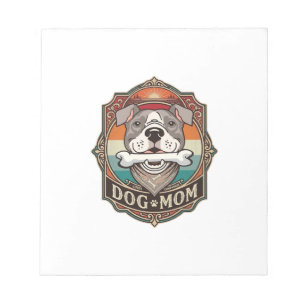 Hond Moeder Bot Bandana Vintage Frame_1 Notitieblok