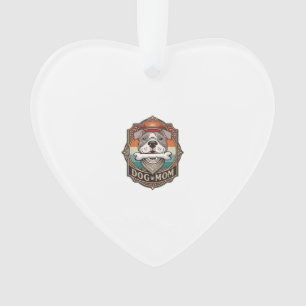 Hond Moeder Bot Bandana Vintage Frame_1 Ornament