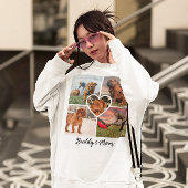 Hond Moeder Custom 5 Pet Foto Collage Grid & Hart Trui