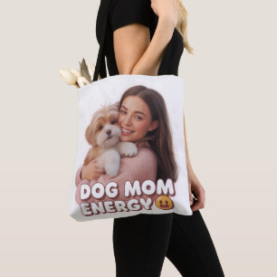 Hond Moeder Energie - trendy hond moeder ontwerp Draagtas