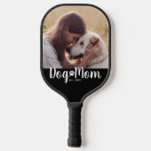 Hond Moeder Gevestigd Script Foto Pickleball Paddle (Achterkant)