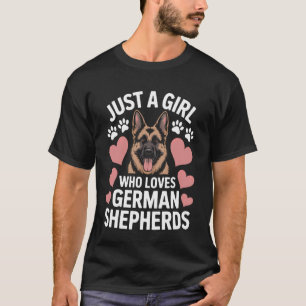 Hond Moeder Gewoon Een Meisje Dat Van Duitse Herde T-shirt