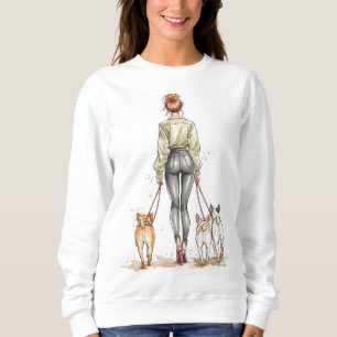 Hond Moeder Girl Boss Sweatshirt Urban Chic Hond