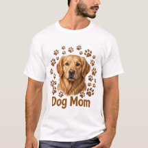 Hond Moeder Gouden Heren T-Shirt