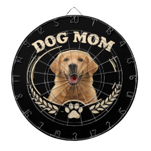Hond Moeder — Gouden Retriever Portret T-shirt Dartbord
