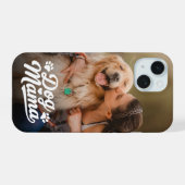 Hond moeder huisdier foto iPhone 15 hoesje (Achterkant horizontaal)