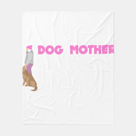 Hond moeder klimmen minnaar fleece deken (Voorkant)