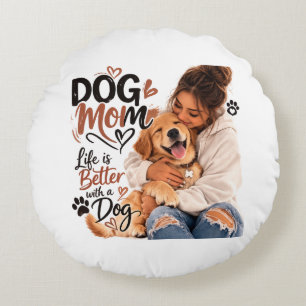 Hond Moeder Kussen Knuffel Teddybeer & Hond Lief