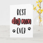 Hond moeder Moederdag, verjaardag, beste hond moed Kaart (Gele Bloem)