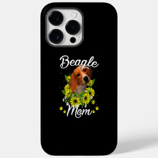 Hond Moeder Moederdag/ Zonnebloem Beagle Moeder iPhone 14 Pro Max Hoesje