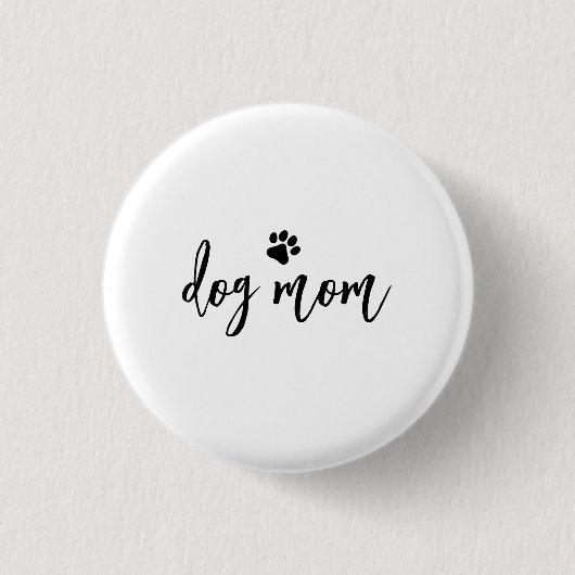 Hond moeder ronde button 3,2 cm (Voorkant)