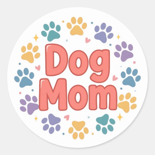 Hond Moeder Sticker (Voorkant)