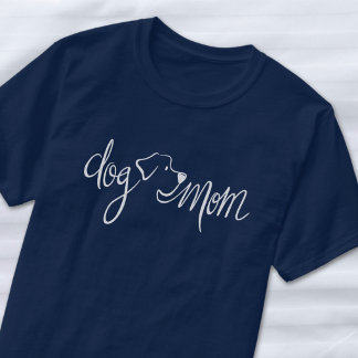 Hond Moeder Whimsical Modern Handlettering Unisex T-shirt