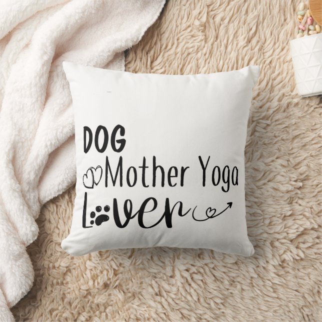 Hond Moeder Yoga Lover-Grappig Kussen (Deken)