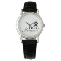 Hond Momma Horloge met Paw Print