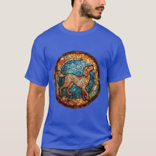 Hond Motief Met Levendige Kleuren T-shirt