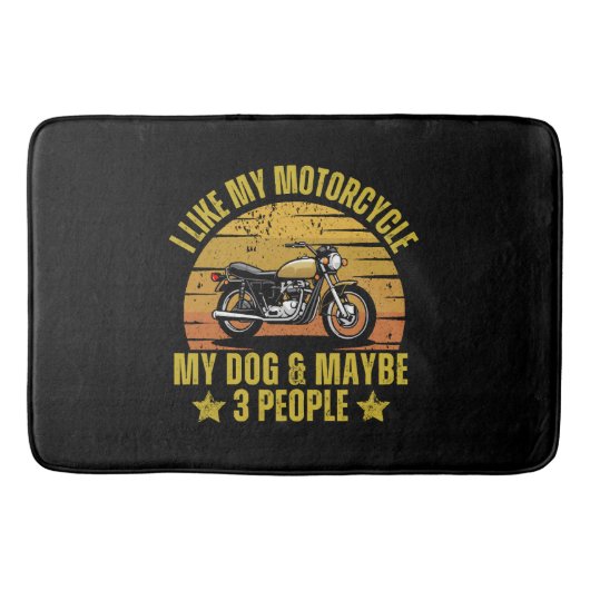 Hond Motorfiets Badmat (Voorkant)