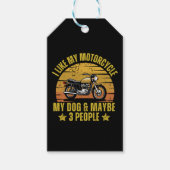 Hond Motorfiets Cadeaulabel (Voorkant)
