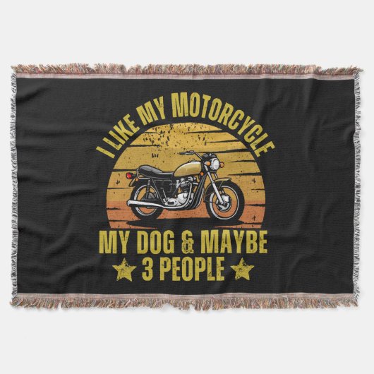 Hond Motorfiets Deken (Voorkant)