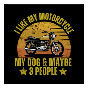 Hond Motorfiets Perfect Poster