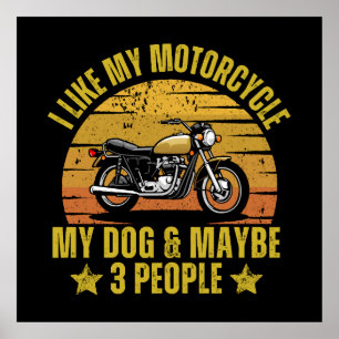 Hond Motorfiets Poster