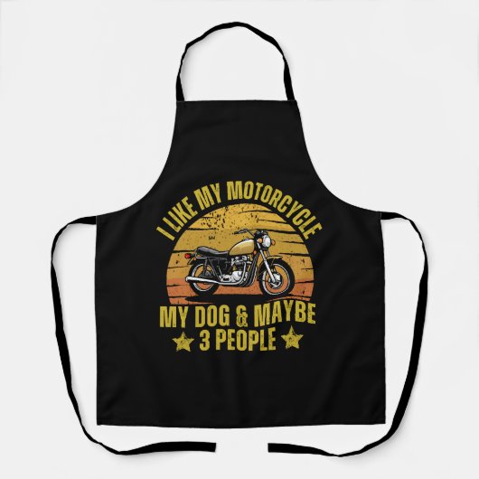 Hond Motorfiets Schort (Voorkant)