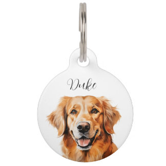 Hond naam tag Golden Retriever Huisdierpenning