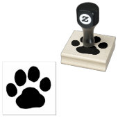 Hond- of kattenpootafdruk 	rubberstempel (Gestempeld)