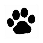 Hond- of kattenpootafdruk 	rubberstempel (Afrduk)