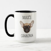 Hond Oma Grappige Hond Liefhebbers Eigenaren Moede Mok (Links)