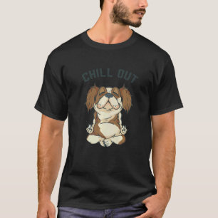 Hond Ontspanning Hond Meditatie Lotus Stoel Yoga T-shirt