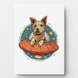 Hond ontvoerd � UFO straalt Pup uit Fotoplaat