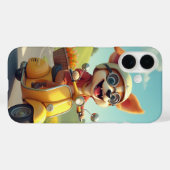 Hond op een scooter Case-Mate iPhone case (Achterkant (horizontaal))