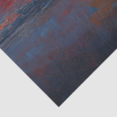 Hond op het strand kijken naar de zonsondergang De Tissuepapier (Detail)