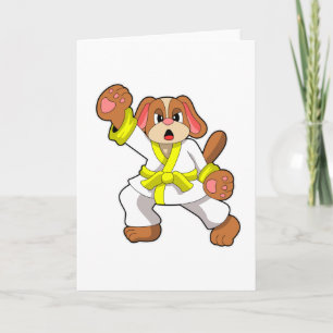 Hond op Karate Vechtsporten Kaart